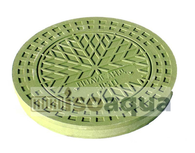 Люк полимербетонный (до 1,5тн) 368 мм для шахтной трубы Политек