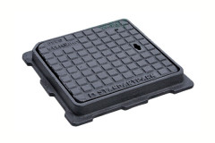 Люк канализационный чугунный квадратный 360х360 мм