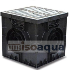 Дождеприемник Gidrolica 300x300 мм в сборе с оцинкованной решеткой 