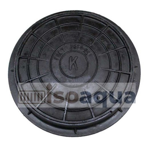 Люк чугунный тип Т высота 100 мм  (К) с пазом под РТИ