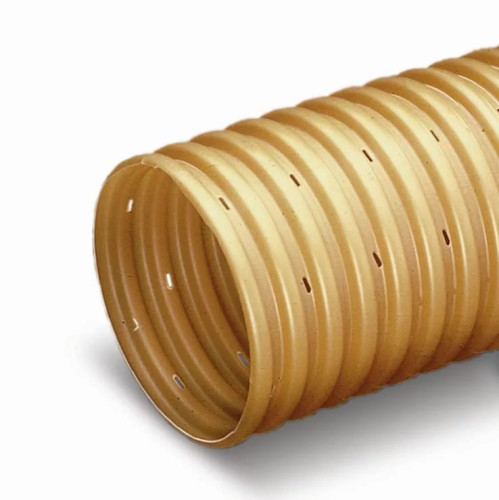 Дренажная труба ПВХ гофрированная Wavin без фильтра 75 мм