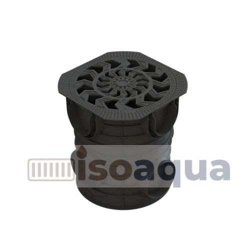 Дождеприемник Spark 25×25 мм круглый с пл. реш.