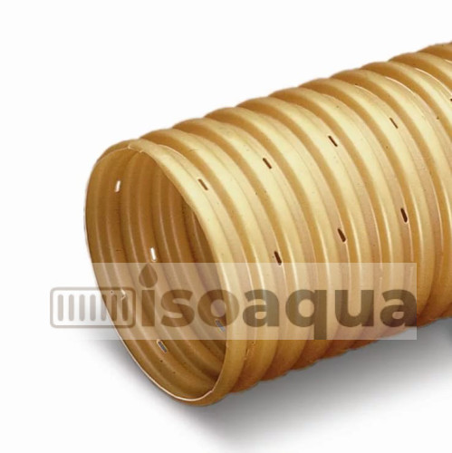 Дренажная труба ПВХ гофрированная Wavin без фильтра 200 мм