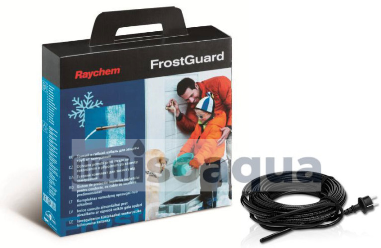 Греющий кабель Raychem ETL-10 длиной 19м (FrostGuard-19M), с кабелем холодного ввода 2м