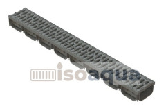 Лоток водоотв. Spark ЛВ-10,13,07-ПП пласт. с чугунной . реш.