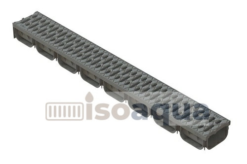 Лоток водоотв. Spark ЛВ-10,13,10-ПП чугунной реш.