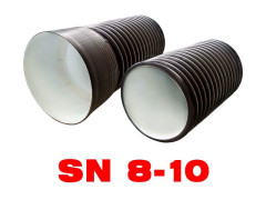 Труба гофрированная двустенная с раструбом SN 8 160 / 136 мм