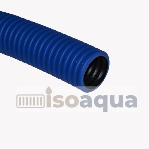 Труба двустенная защитная гофрированная синяя 63 мм