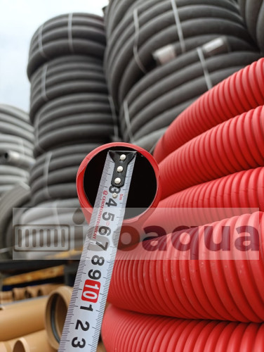 Труба Двухслойная «НАСХОРН» красная/синяя Ø110 мм (50 м)