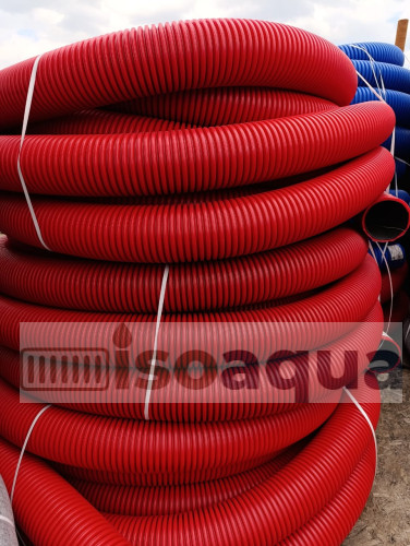 Труба Двухслойная «НАСХОРН» красная/синяя Ø160 мм (50 м)